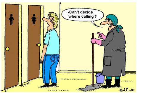 Cartoon: Decision (medium) by Aleksandr Salamatin tagged decision,man,woman