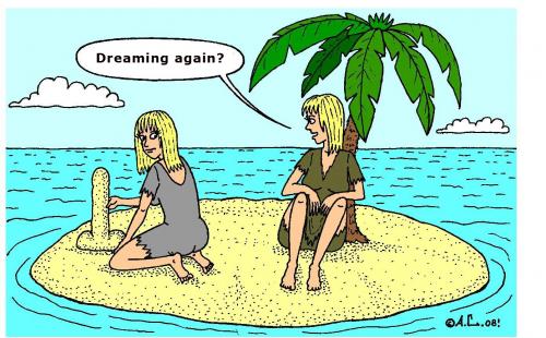 Cartoon: Island (medium) by Aleksandr Salamatin tagged island,ocean