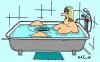 Cartoon: Bathroom incident (small) by Aleksandr Salamatin tagged bathroom,incident