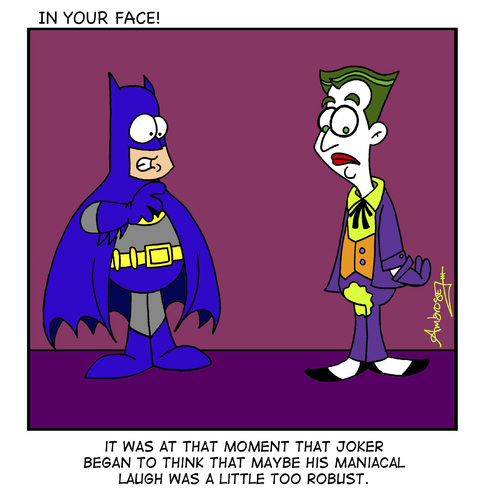 Cartoon: Joker (medium) by Gopher-It Comics tagged gopherit,ambrose,batman,joker