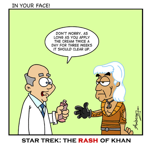 Cartoon: Rash of Khan (medium) by Gopher-It Comics tagged gopherit,ambrose,startrek,khan