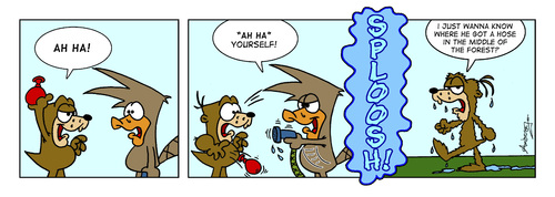 Cartoon: Water Balloon (medium) by Gopher-It Comics tagged waterballoon,gopherit,ambrose,digger