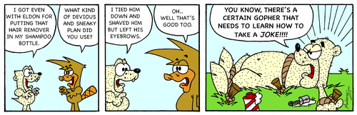 Cartoon: Digger Davis Hair Remover (medium) by Gopher-It Comics tagged digger