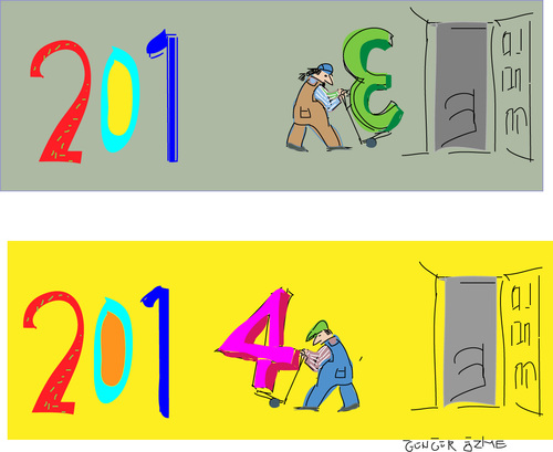 Cartoon: 2014 (medium) by gungor tagged new,year