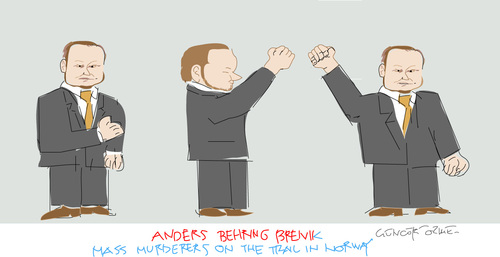 Cartoon: A.B.Breivik (medium) by gungor tagged norway
