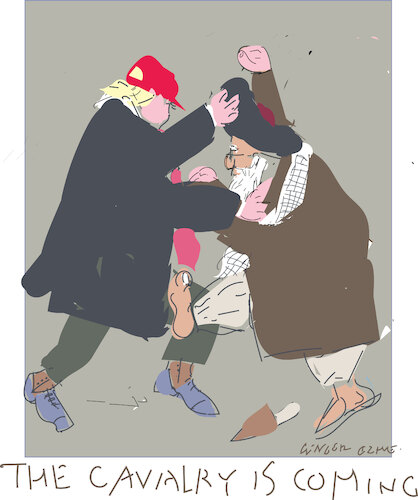 Cartoon: Ali Vs Trump (medium) by gungor tagged uprising,in,iran,2026,uprising,in,iran,2026