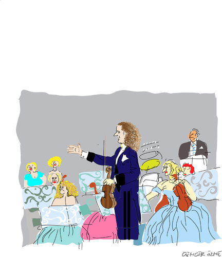 Cartoon: Andre Rieu-1 (medium) by gungor tagged music