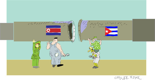 Cartoon: Arms Trade (medium) by gungor tagged cuba