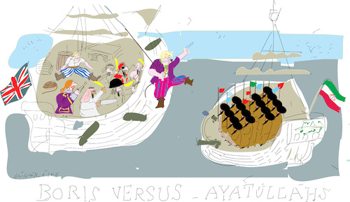 Cartoon: Battle of Boris (medium) by gungor tagged uk,uk