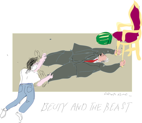 Cartoon: Beauty and The Beast in Belarus (medium) by gungor tagged belarus,belarus