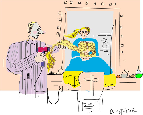 Cartoon: Blow-Dry (medium) by gungor tagged ukraine