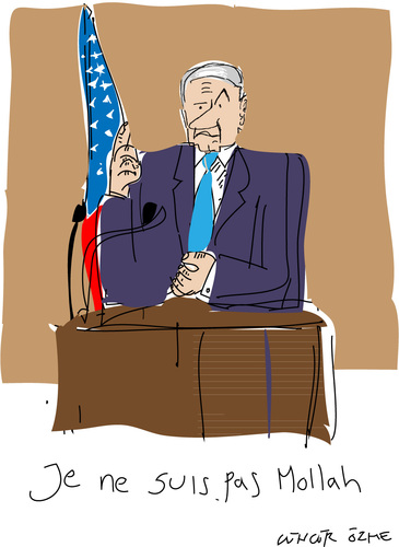 Cartoon: B.Netanyahu (medium) by gungor tagged israel