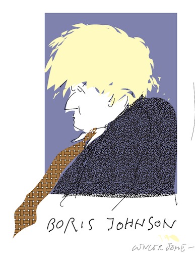 Cartoon: Boris Johnson (medium) by gungor tagged britain