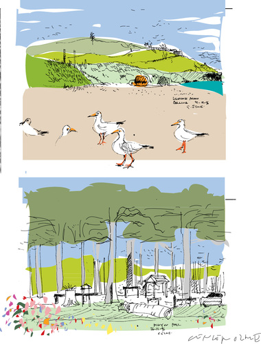 Cartoon: Byron Bay 2 (medium) by gungor tagged australia