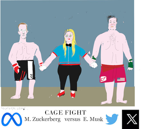 Cage fight in Italy Cage fight in Italy