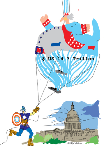 Cartoon: Captain America (medium) by gungor tagged america
