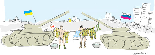 Cartoon: Cease fire-2 (medium) by gungor tagged ukraine