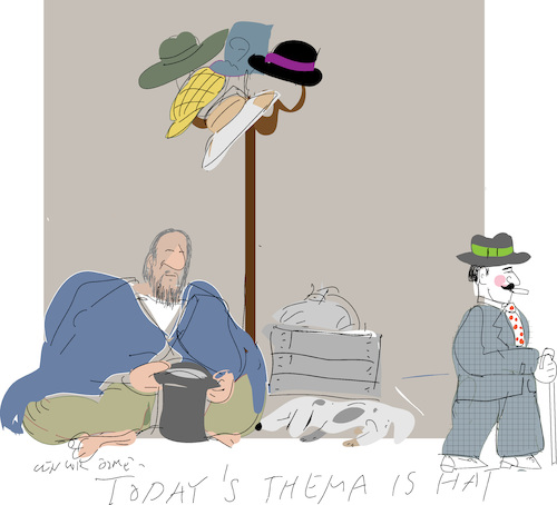 Cartoon: Chapeaux (medium) by gungor tagged human,human