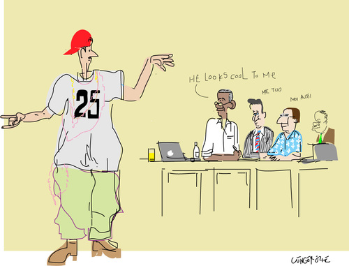 Cartoon: Cool Guy (medium) by gungor tagged east,middle