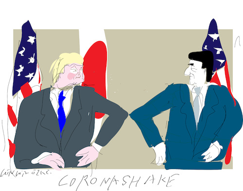 Cartoon: Coronashake (medium) by gungor tagged epidemic,epidemic