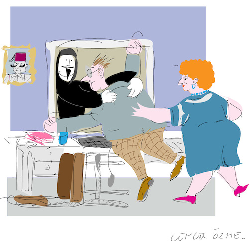 Cartoon: Cyber Attack (medium) by gungor tagged internet