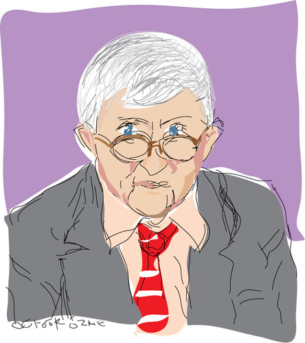 Cartoon: David Hockney (medium) by gungor tagged art