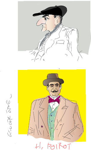 Cartoon: David Suchet (medium) by gungor tagged britain