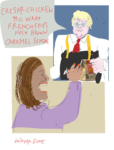 D.Trump at Mc Donald D.Trump at Mc Donald