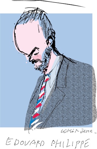 Cartoon: Edouard Philippe (medium) by gungor tagged france,france,frankreich,edouard,philippe