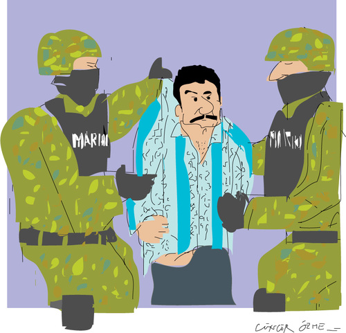 Cartoon: El- Chapo (medium) by gungor tagged mexico