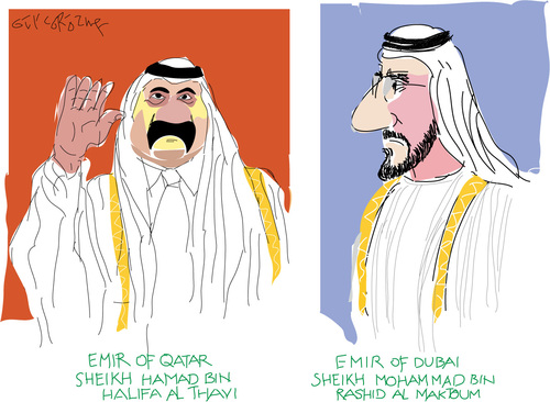 Cartoon: Emirs (medium) by gungor tagged middle,east