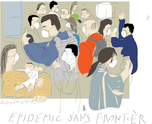 Cartoon: Epidemic sans Frontier (medium) by gungor tagged china,china