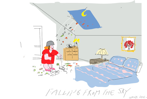 Cartoon: Falling from the Sky (medium) by gungor tagged earth,earth