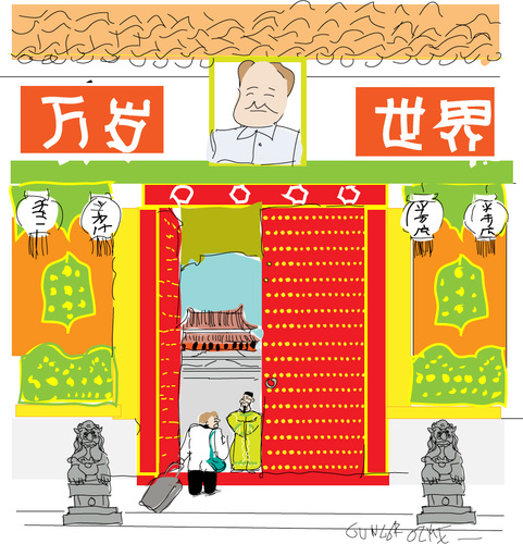 Cartoon: Forbidden city (medium) by gungor tagged germany