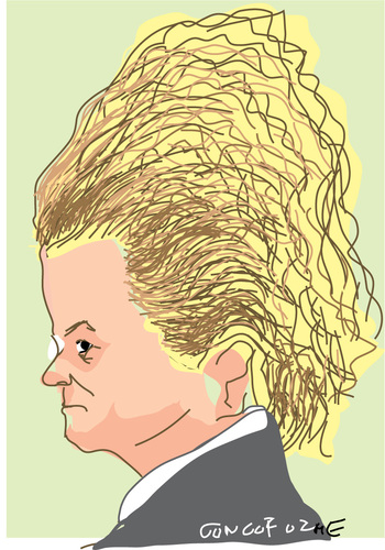 Cartoon: geert wilders (medium) by gungor tagged politician