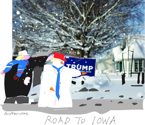 Cartoon: GOP primary in Ohio (medium) by gungor tagged snowman,and,redcap,snowman,and,redcap