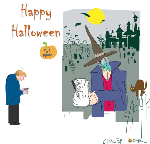 Cartoon: Happy Halloween (medium) by gungor tagged usa