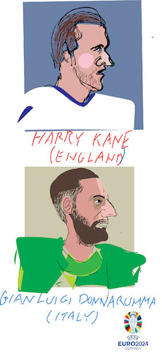 Harry Kane and G. Donnarumma Harry Kane and G. Donnarumma