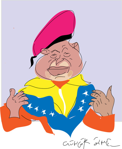 Cartoon: H.Chavez (medium) by gungor tagged venezuela