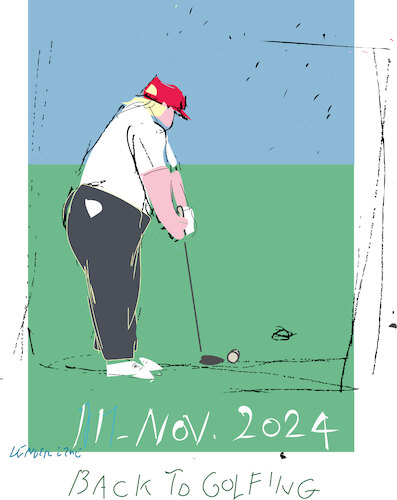 He is back to golfing He is back to golfing