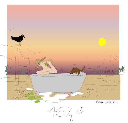 Cartoon: Heatwave (medium) by gungor tagged australia