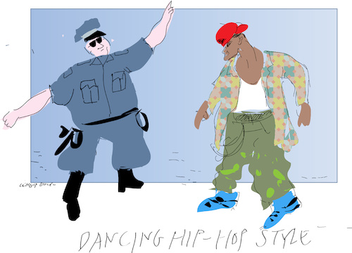 Cartoon: Hip Hop Style (medium) by gungor tagged usa,usa