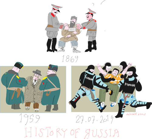 Cartoon: History of Russia (medium) by gungor tagged russia,russia