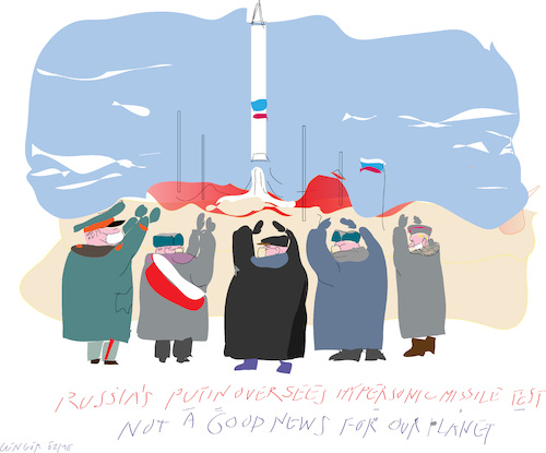 Cartoon: Hyper Sonic (medium) by gungor tagged russia,russia