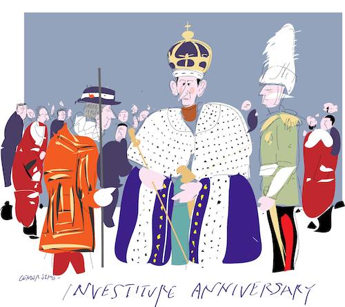 Cartoon: Investiture Ceremony (medium) by gungor tagged uk,uk