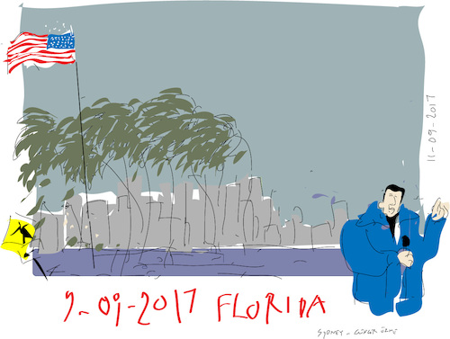 Cartoon: Irma (medium) by gungor tagged usa