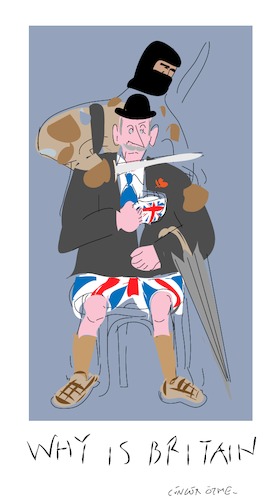 Cartoon: Isis and UK (medium) by gungor tagged uk