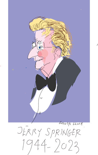 Cartoon: Jerry Springer (medium) by gungor tagged jerry,springer,jerry,springer