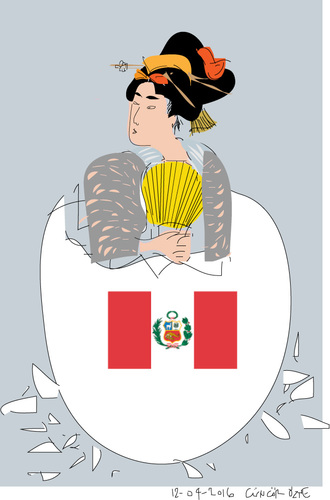 Cartoon: Keiko Fujimon (medium) by gungor tagged peru