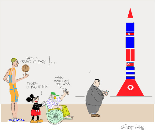Cartoon: KIM JONG-UN-4 (medium) by gungor tagged korea,north